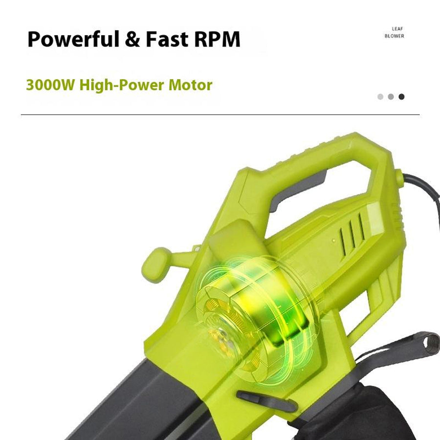 VacoLeaf 3000W Electric Garden Vacuum Blower Mulcher