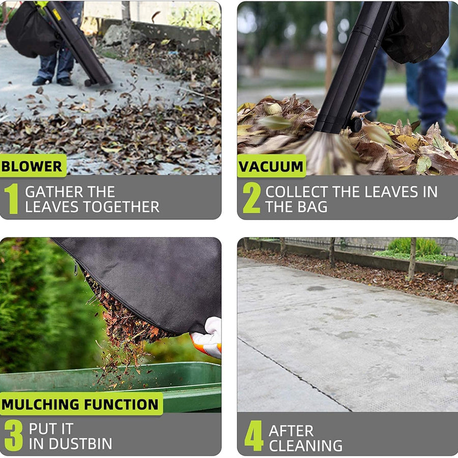 VacoLeaf 3000W Electric Garden Vacuum Blower Mulcher