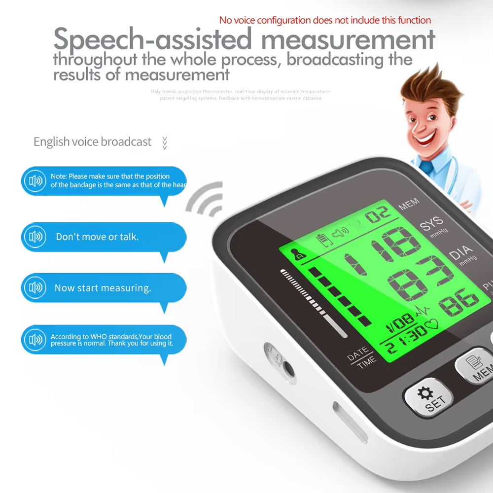 VitaTracki Digital Blood Pressure Monitor with WHO Indicator