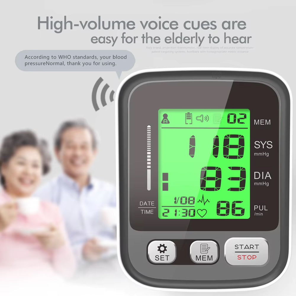 VitaTracki Digital Blood Pressure Monitor with WHO Indicator