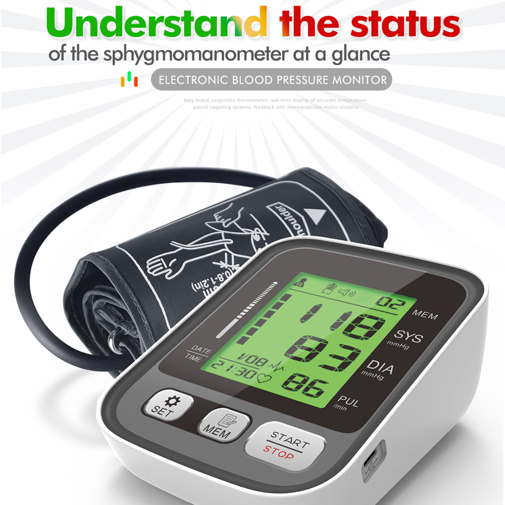 VitaTracki Digital Blood Pressure Monitor with WHO Indicator