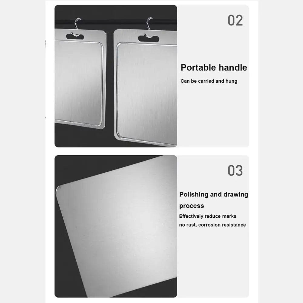 ZarkiBoard Hygienic Non-Porous Titanium Cutting Board