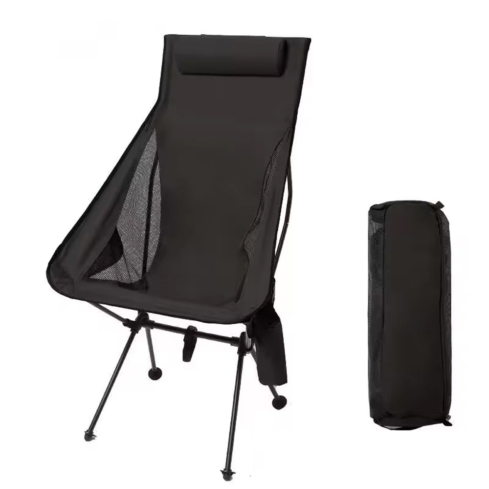 ZipoSeat Lightweight Folding Camping Chair with High Back