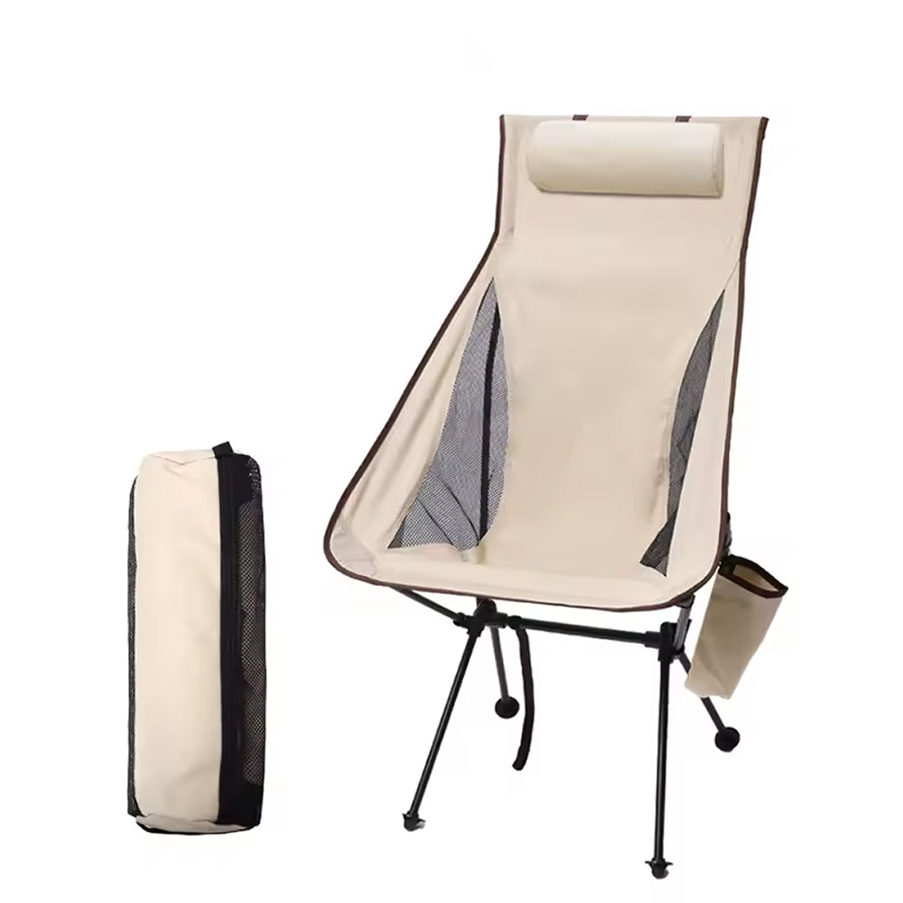 ZipoSeat Lightweight Folding Camping Chair with High Back